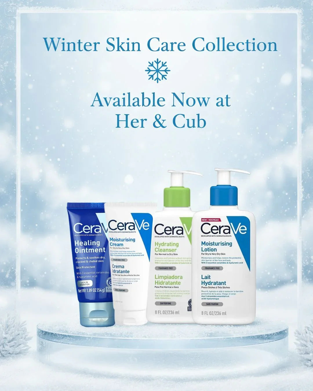 CaraVe SkinCare Collection for winter 