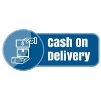 Icon with 'Cash on Delivery' text and a hand holding money over a package.