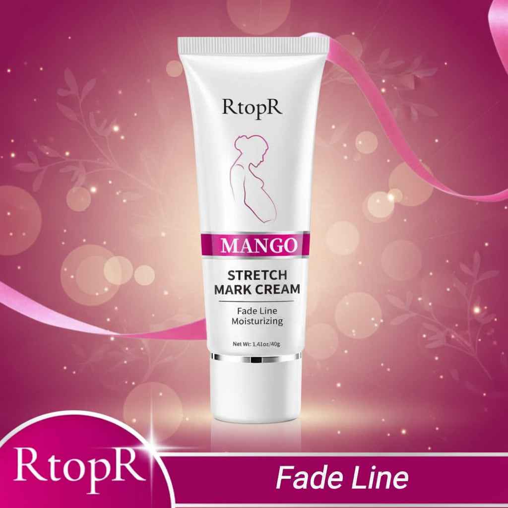 RtopR Mango Anti-Stretch Mark Cream: Natural Prenatal & Postnatal Skin Smoothing Lotion for Moms