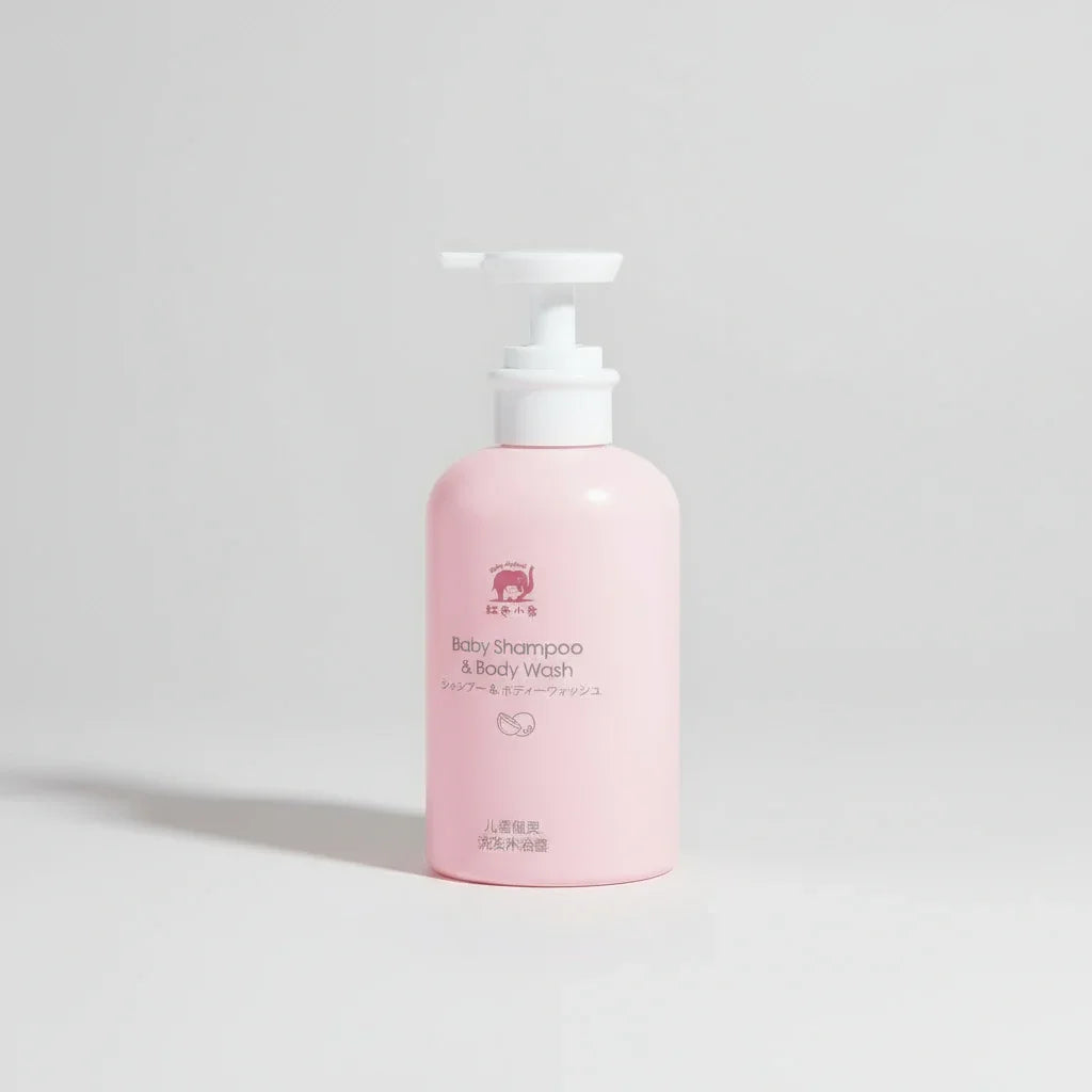 Baby shampoo& body wash with background