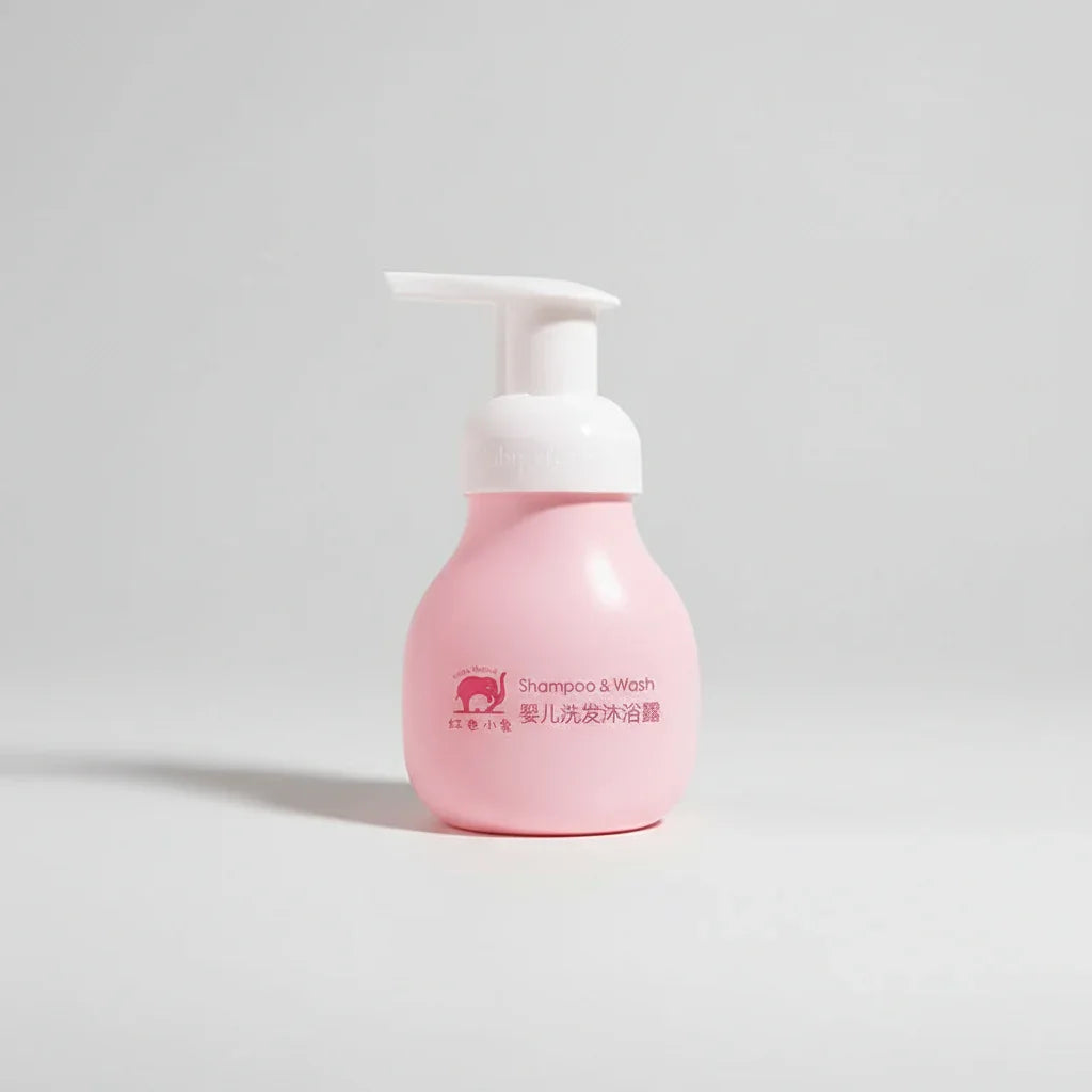 Shampoo and wash 99 ml with white background
