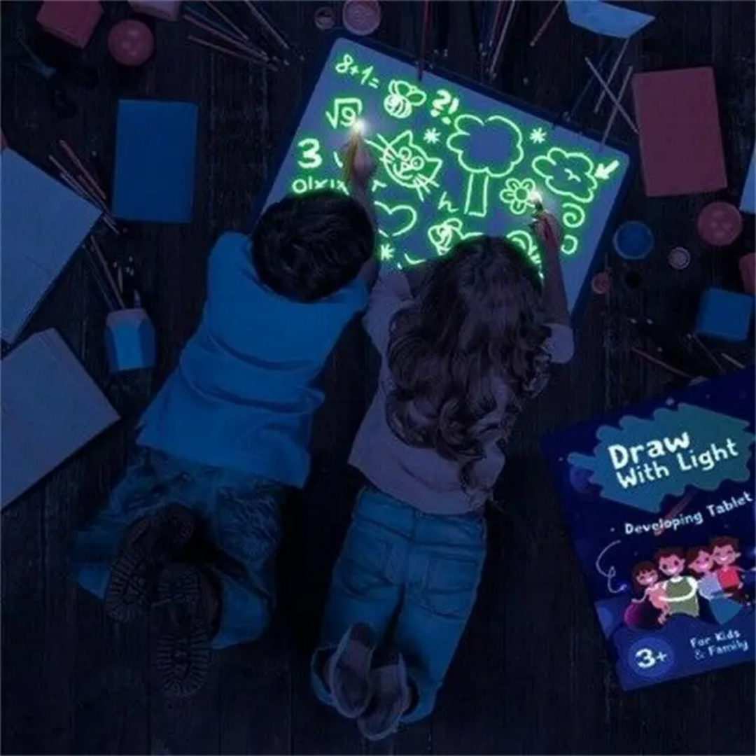 Kids Drawing Toy Glow in The Dark Magic Board Graffiti Painting Luminous Writing Tablet 3d Fluorescent Drawing Board
