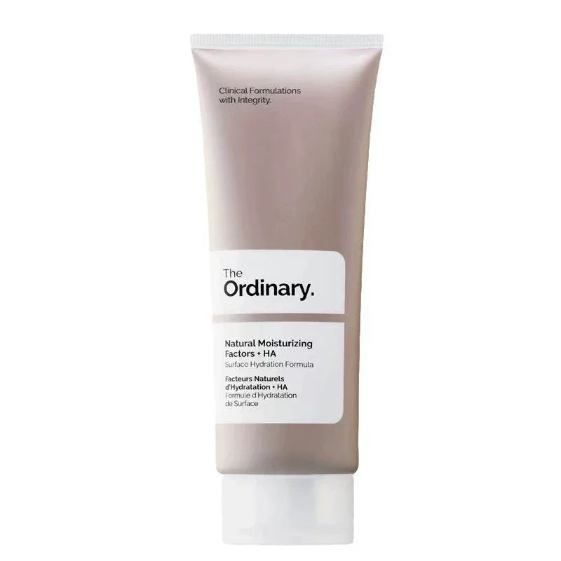 The Ordinary natural moisturizing factors HA tube on a white background