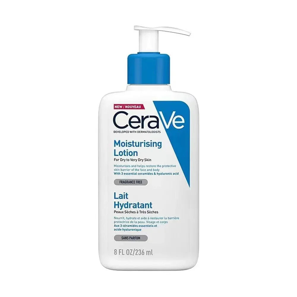 CeraVe moisturizing lotion bottle on a white background
