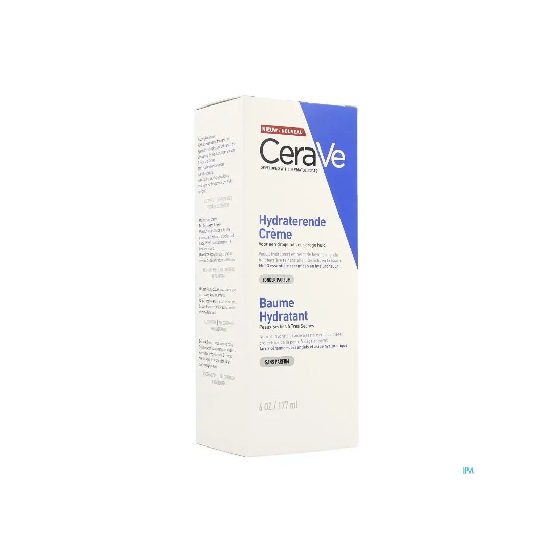 CeraVe hydrating cream packaging on a white background